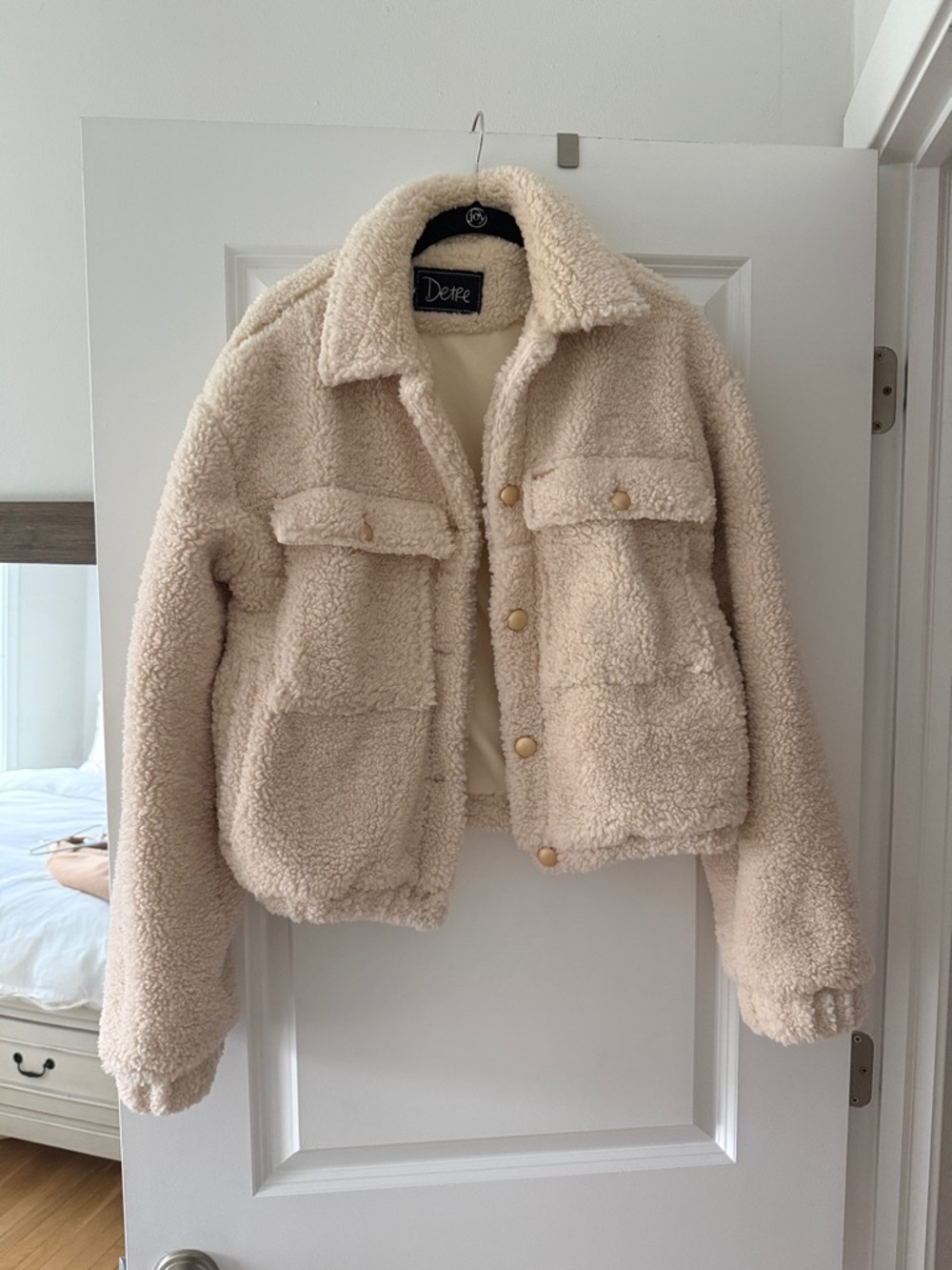 Cream Teddy Jacket